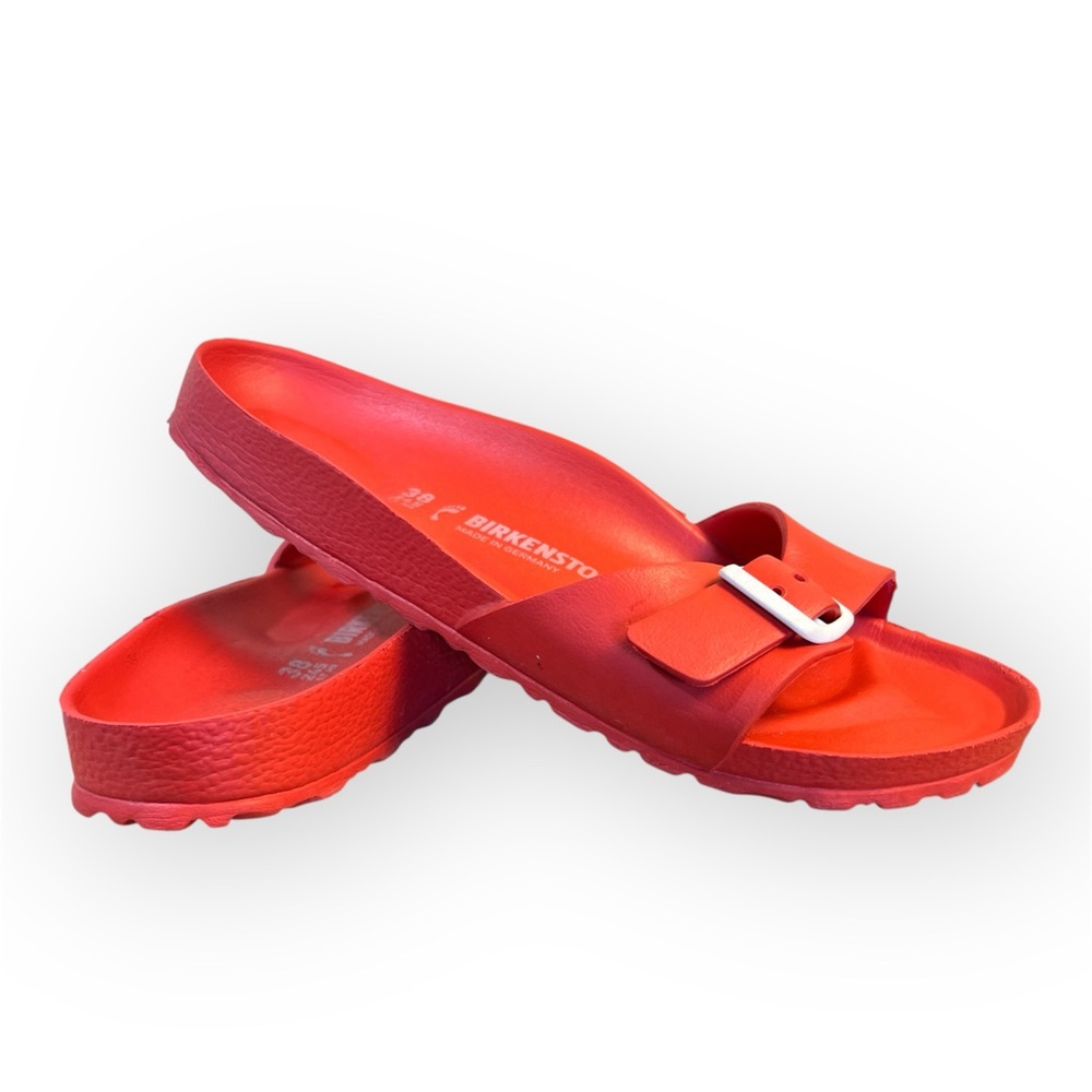 Birkenstock Madrid EVA One Strap Red Slide Women’s Size EU38 or US 7.5 - Picture 2 of 5